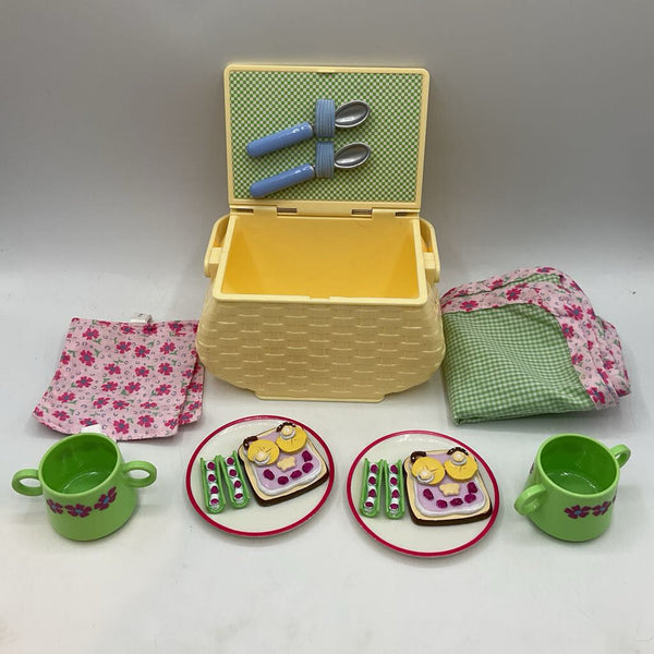 American Girl Bitty Baby Doll Treat For Two Picnic Basket