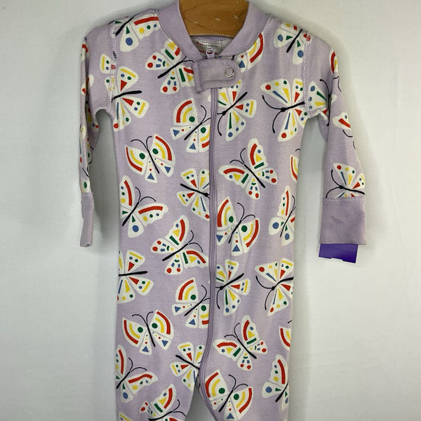 Size 6-12m (70): Hanna Andersson Lavender Rainbow Butterfly 1pc Pjs