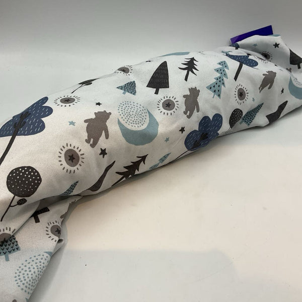 Blue Winnie The Pooh Forest Crib Sheet