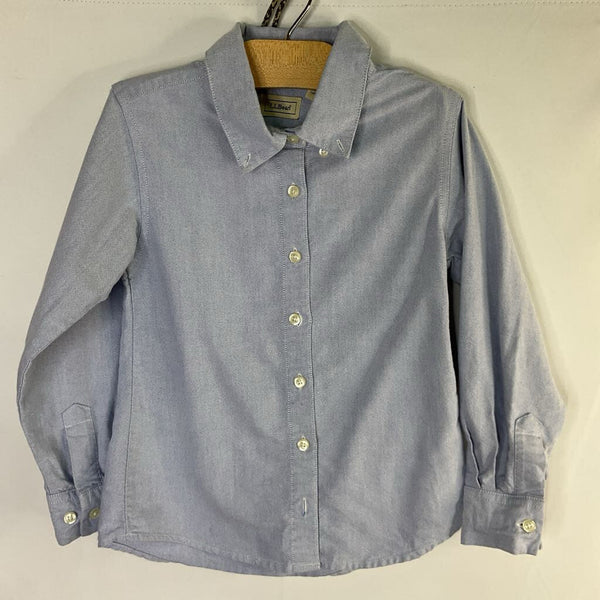 Size 5-6: LL Bean Blue Chambray Button-Up Shirt