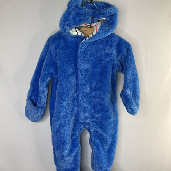 Size 0-3m: MagneticMe Blue Fleece Bunting