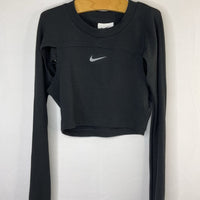 Size 6-7: Nike Dri-Fit Black Cutout Long Sleeve Shirt