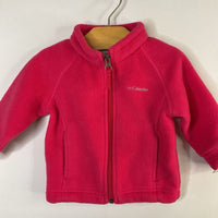 Size 3-6m: Columbia Hot Pink Fleece Zip Coat