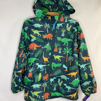 Size 4-5: Stephen Joseph Blue/Colorful Dinos Lined Raincoat