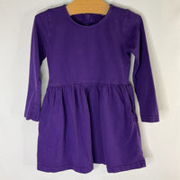 Size 3: Primary Purple Long Sleeve Dress