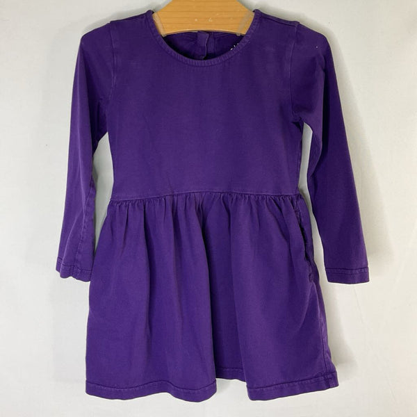 Size 3: Primary Purple Long Sleeve Dress