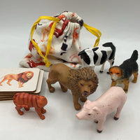 Lovevery Wooden Montessori Animal Matching Cards & Figurines