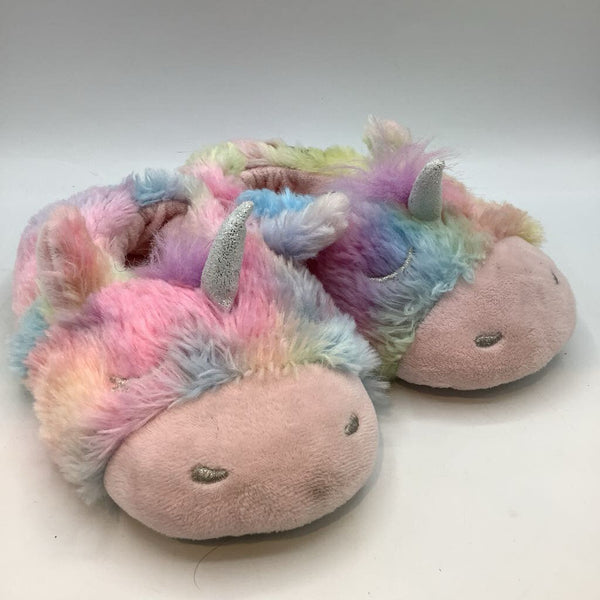 Size 11-12: Rainbow Unicorn Slippers