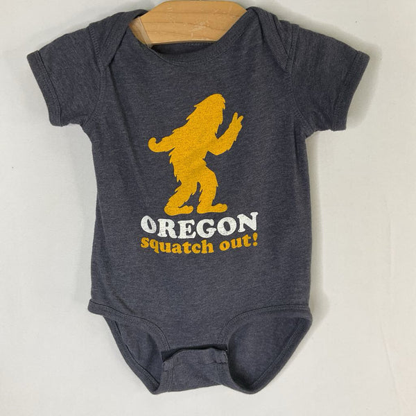 Size 18m: Little Bay Root Navy/Yellow Oregon Sasquatch Onesie