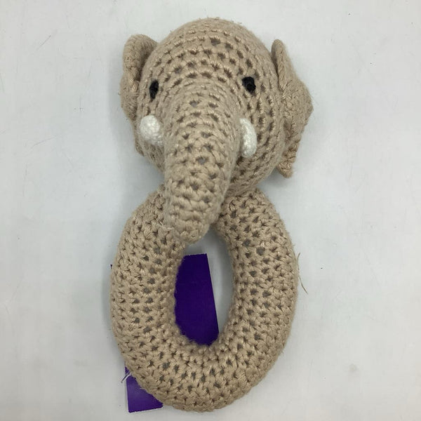Plush Elephant Rattle