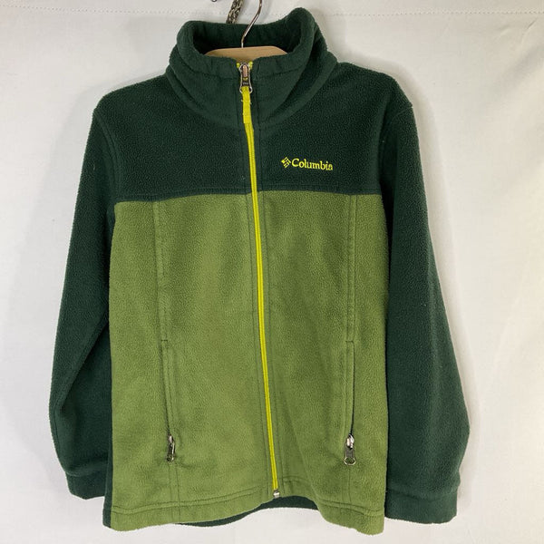 Size 6-7: Columbia Two Green Fleece Zip Coat