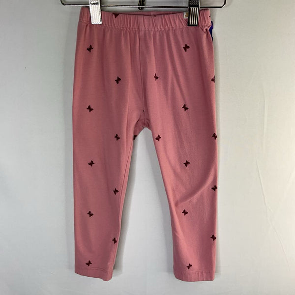 Size 2: Baby Gap Pink Butterfly Leggings