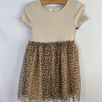 Size 3-4: H&M Beige Leopard Tulle Skirt Dress