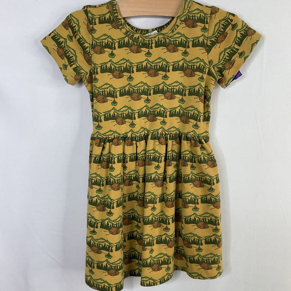 Size 3: Kate Quinn Yellow Camp Wilderness Dress