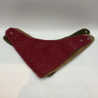 Size OS: 3pc Warm Tones Muslin Bandana Bibs
