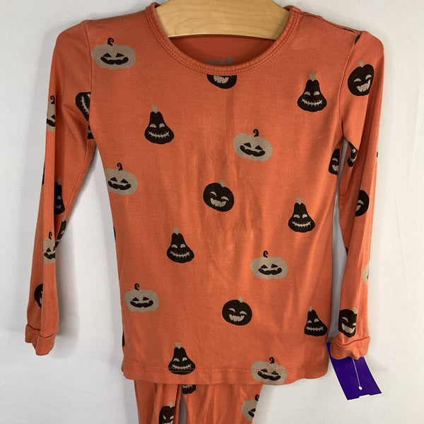 Size 2: Kyte Orange Halloween Jack-O-Lantern 2pc Pjs