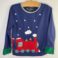 Size 3: Mini Boden Navy Holiday Night Train Long Sleeve T-Shirt REDUCED