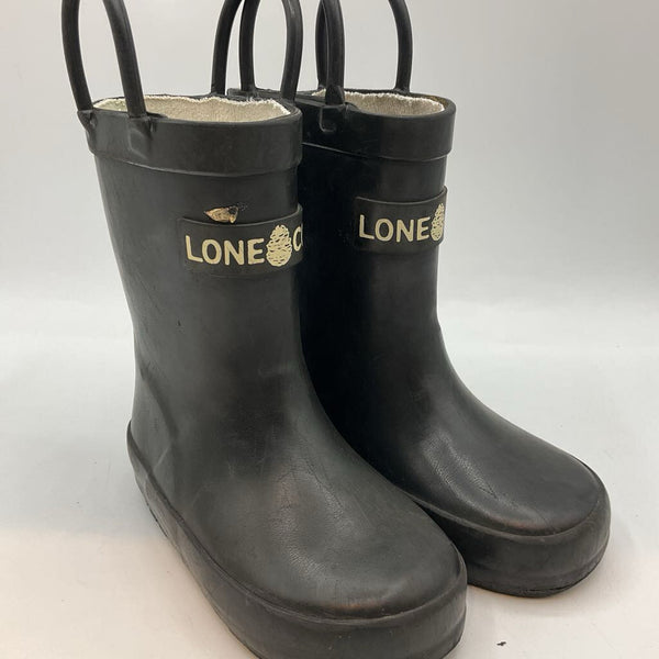 Size 5: Lone Cone Black Rain Boots