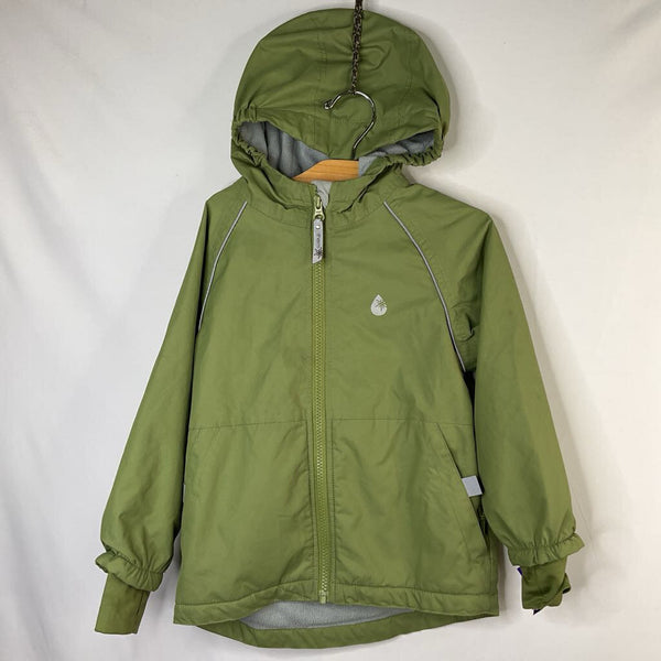 Size 4: Therm Green Fleece Lined Rain Coat