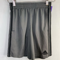 Size 8-10: Adidas Gray/Black Trim Basketball Shorts