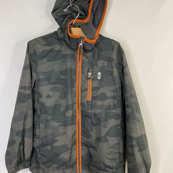 Size 6-7: Free Country Gray Camo Fleece Lined Water Resistant Jacket
