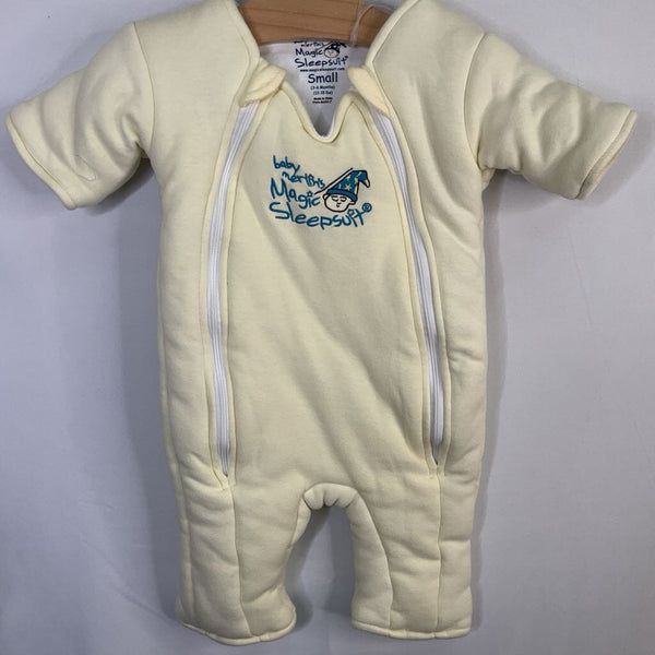 Size 3-6m (12-18lbs): Baby Merlin's Yellow Magic Sleepsuit