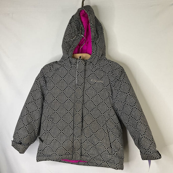 Size 3: Columbia Black/White Dots Poly Fill Winter Coat REDUCED