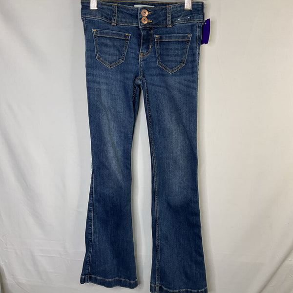 Size 9-10: Abercrombie Blue Adjustable Boot Cut Jeans