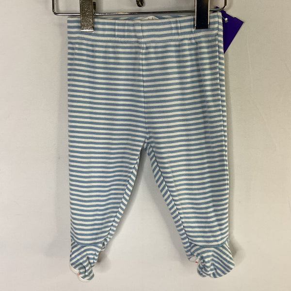 SIze 3-6m: Boden Blue/White Striped Footy Pants