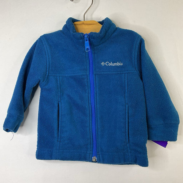 Size 6-12m: Columbia Blue Fleece Zip Coat REDUCED