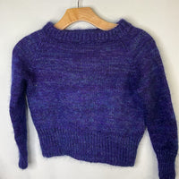 Size 7-8: One of a Kind Purple-Blue Sweater
