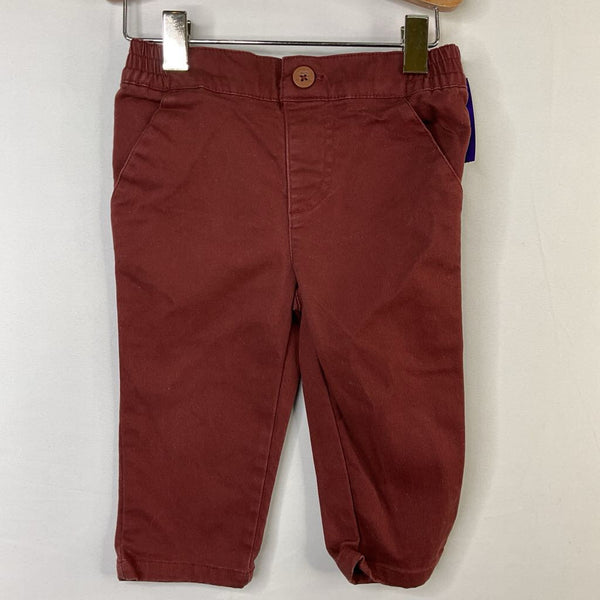 Size 6-9m: Dark Red Soft Waist Pants