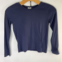Size 8 (130): Hanna Andersson Navy Long Sleeve Shirt
