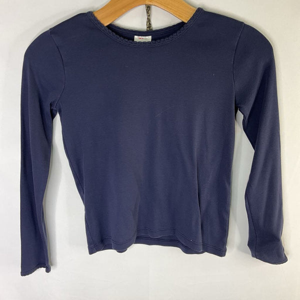 Size 8 (130): Hanna Andersson Navy Long Sleeve Shirt