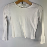Size 8 (130): Hanna Andersson White Long Sleeve Shirt