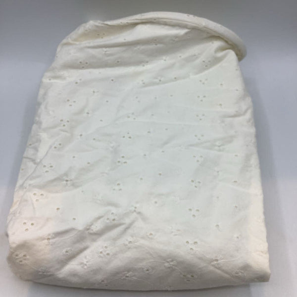 Bebe Au Lait White/Grey Cream Eyelet Nursing Cover
