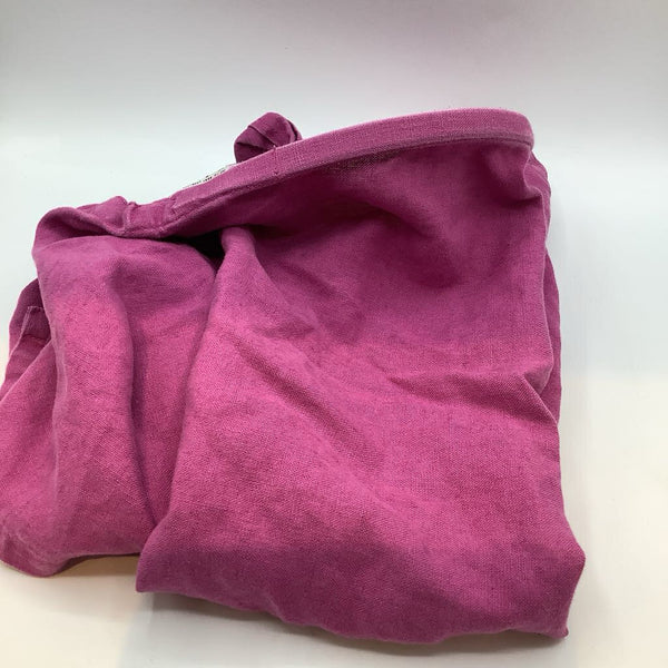 Bebe Au Lait White/Grey Purple Organic Linen Nursing Cover