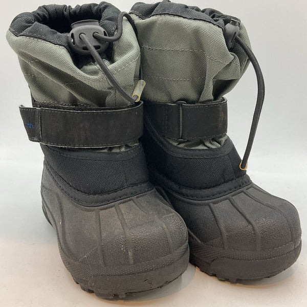 Size 7: Columbia Black/Gray Toggle Snow Boots