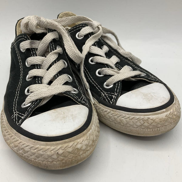 Size 11: Converse Black/White Lace-Up Sneakers