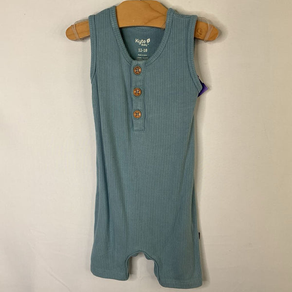 Size 12-18m: Kyte Light Blue Ribbed Shorty Tank Romper