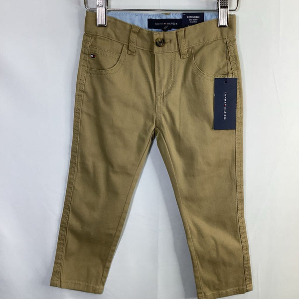 Size 4: Tommy Hilfiger Khaki Adjustable Waist Pants NEW w/ Tags