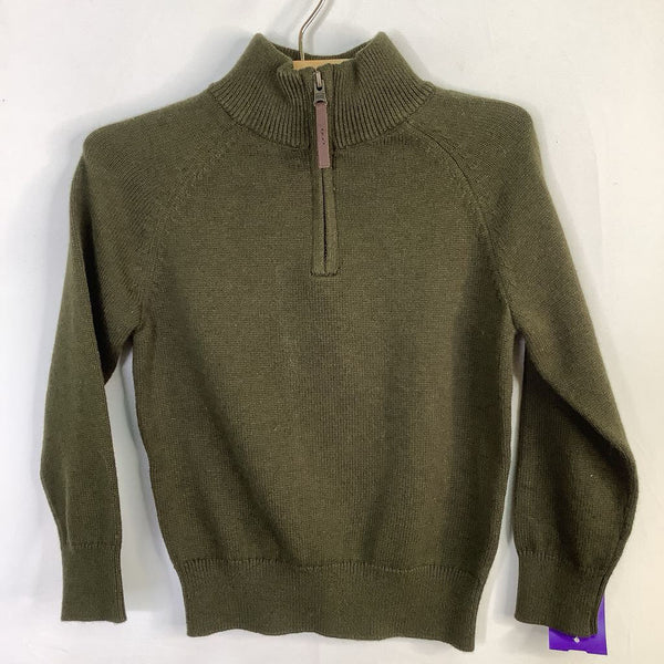 Size 2-3: Crewcuts Green 1/4 Zip Sweater