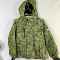 Size 3-4: Kamik Neon Green/Grau Poly Fill Winter Coat