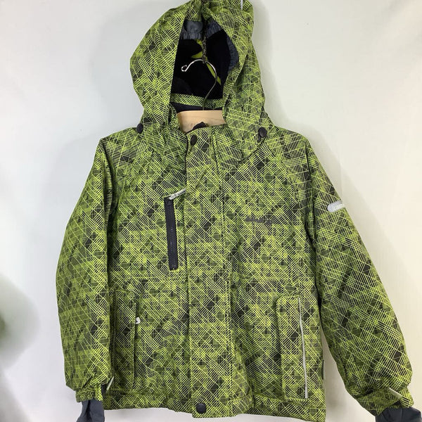 Size 3-4: Kamik Neon Green/Grau Poly Fill Winter Coat