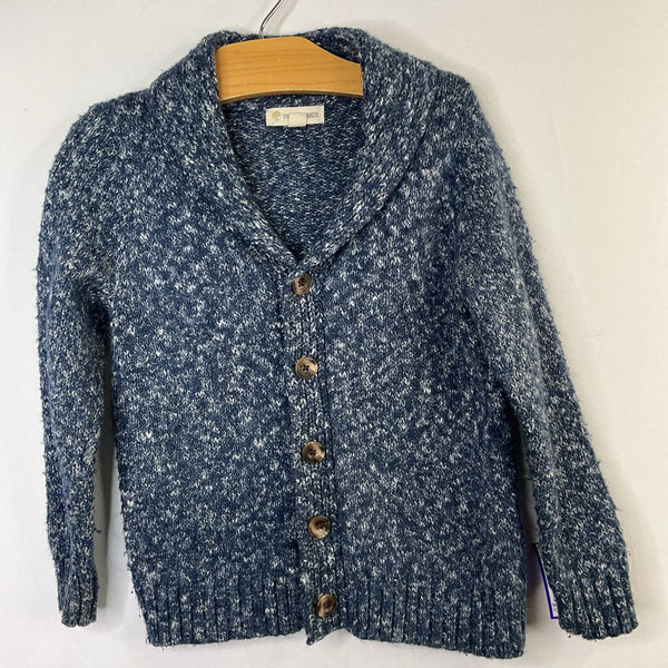 Size 4: Tucker + Tate Blue/White Shawl Caridgan