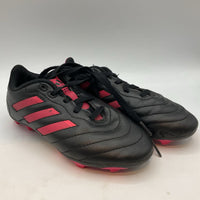 Size 13: Adidas Black/Pink Lace-Up Soccer Cleats