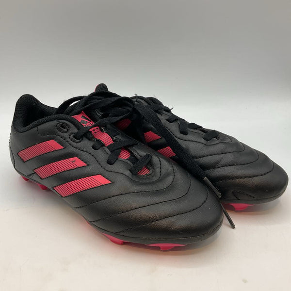 Size 13: Adidas Black/Pink Lace-Up Soccer Cleats