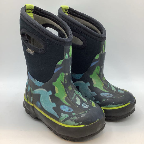 Size 7: Bogs Black/Multi Dino Insulated -30* Rain Boots REDUCED