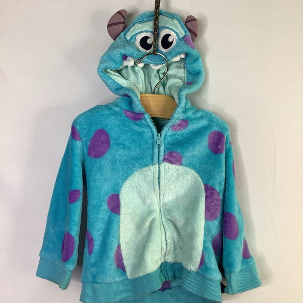 Size 9-12m: Disney Monsters Inc Sully Fleece Zip Hoodie