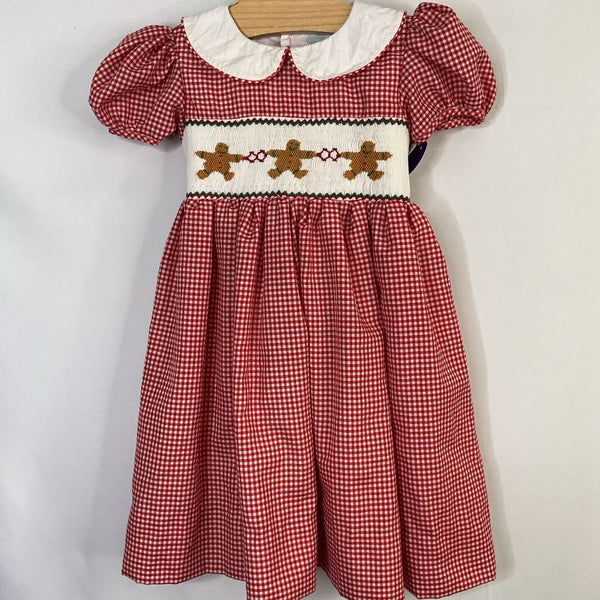 Size 18-24m: Windmill Red/White Gingham Ginbread Holiday Dress REDUCED